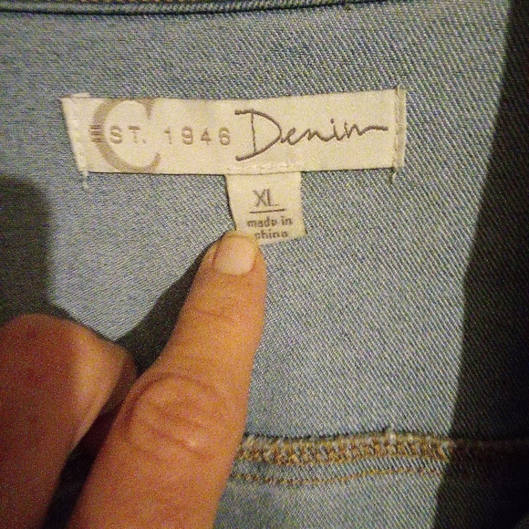 Cato's Est 1946 Denim ladies Jacket - Picture 3 of 4